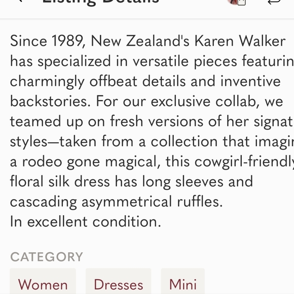 MADEWELL x KAREN WALKER SILK FLORAL LORETTA DRESS - Picture 5 of 14